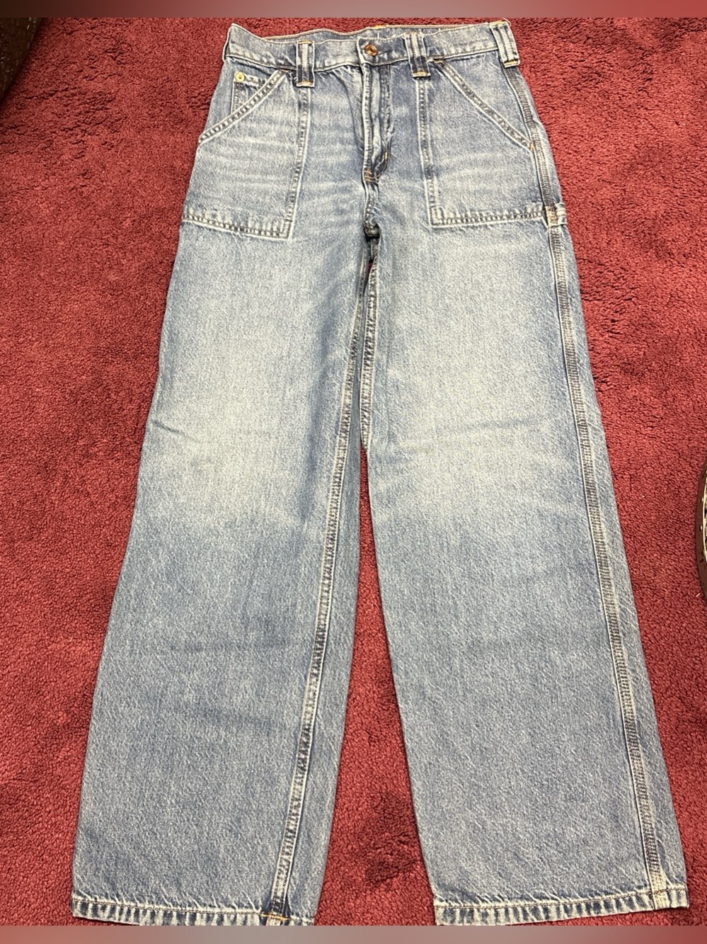 GAP Light Blue Wide-Leg Carpenter Jeans